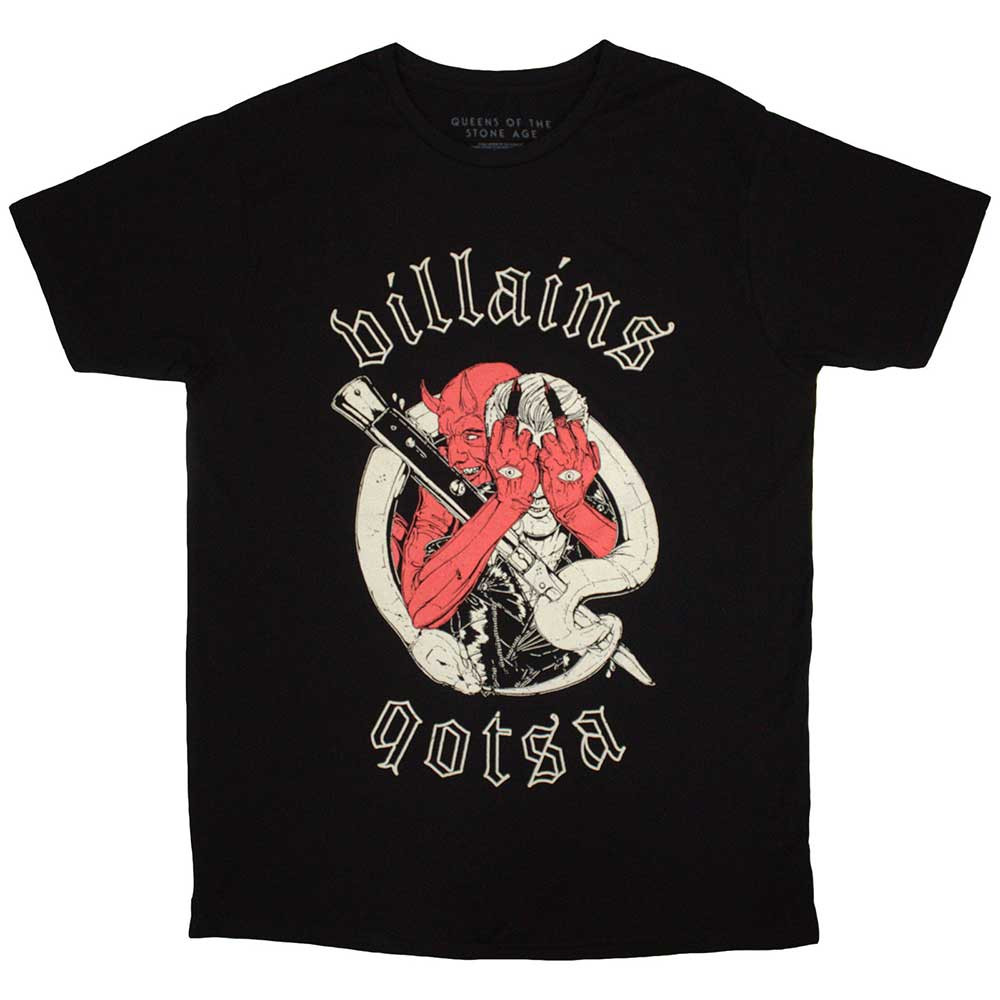 Queens Of The Stone Age 'Villains' (Black) T-Shirt Eyesore Merch