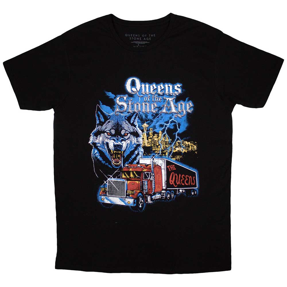 Queens Of The Stone Age 'Wolf Skyline' (Black) T-Shirt