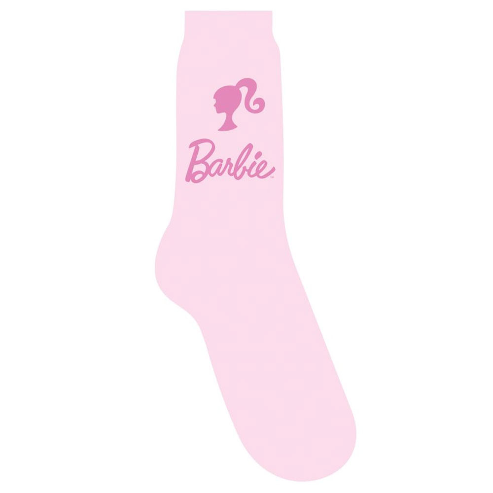 Barbie 'Silhouette' (Pink) Womens Socks
