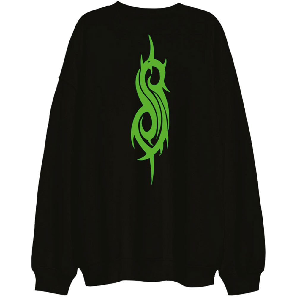Slipknot 'Green Demon' (Black) Sweatshirt BACK