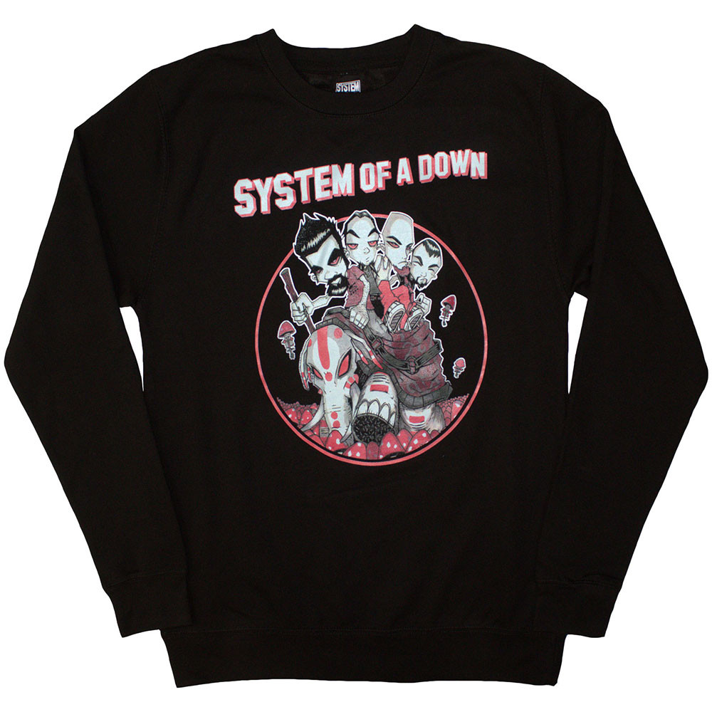 System Of A Down 'Mushroom People' (Black) Sweatshirt