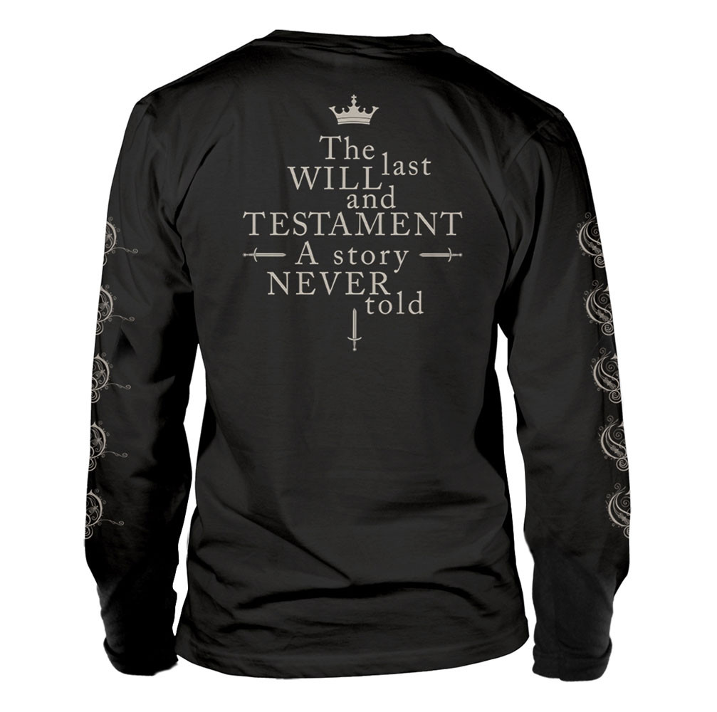 Opeth 'The Last Will and Testament' (Black) Long Sleeve Shirt Back