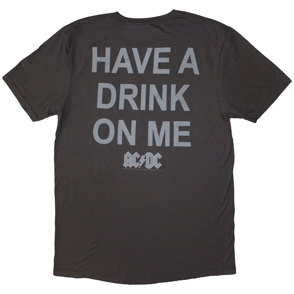 AC/DC 'Have A Drink On Me' (Black) T-Shirt BACK