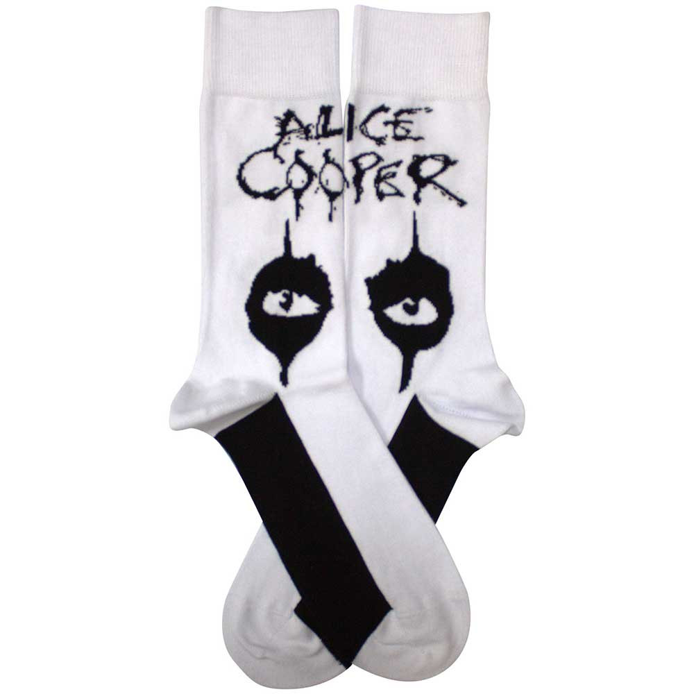 Alice Cooper 'Eyes' (White) Socks (One Size = UK 7-11) BACK