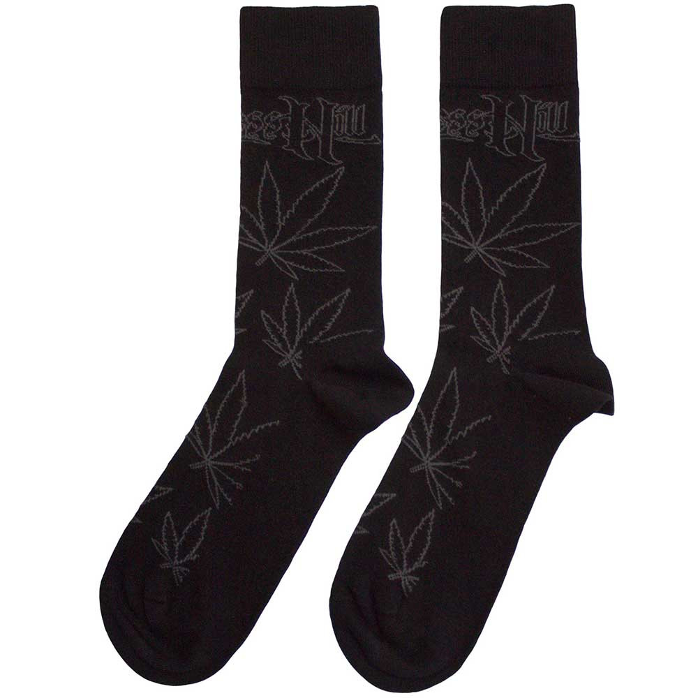 Cypress Hill 'Leaf Pattern' (Black) Socks (One Size = UK 7-11)
