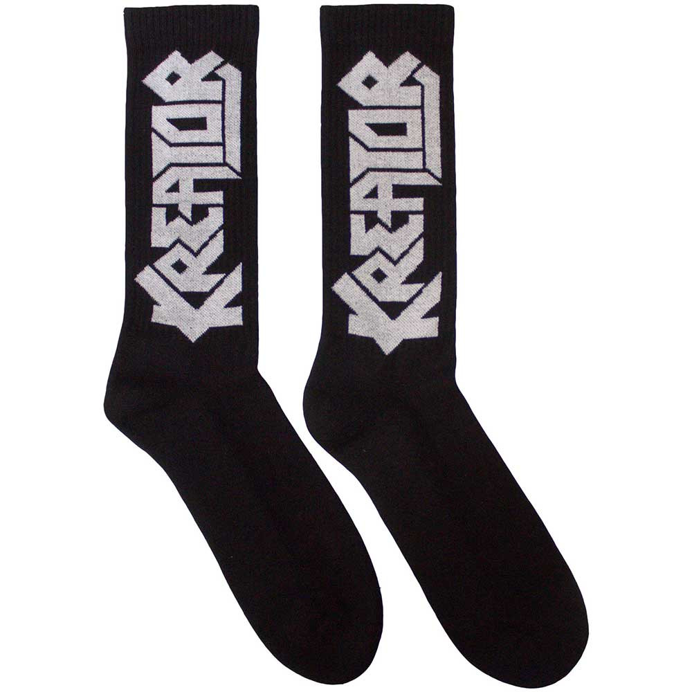 Kreator 'Logo' (Black) Socks (One Size = UK 7-11)