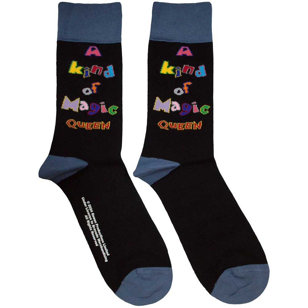 Queen 'A Kind Of Magic' (Black) Socks (One Size = UK 7-11)