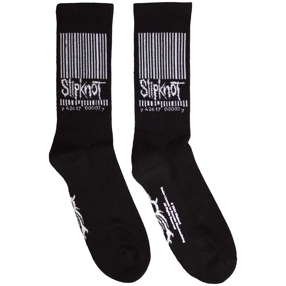 Slipknot 'Barcode & Tribal S' (Black) Socks (One Size = UK 7-11)