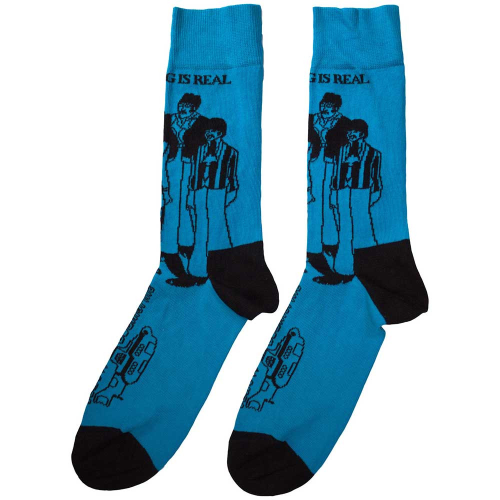 The Beatles 'Sub & Band Outlines' (Blue) Socks (One Size = UK 7-11)