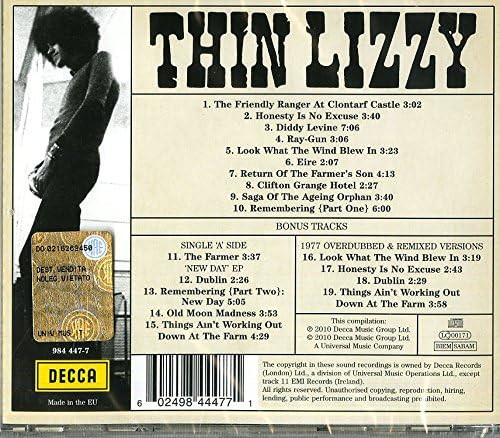 Thin Lizzy 'Thin Lizzy' CD Jewel Case