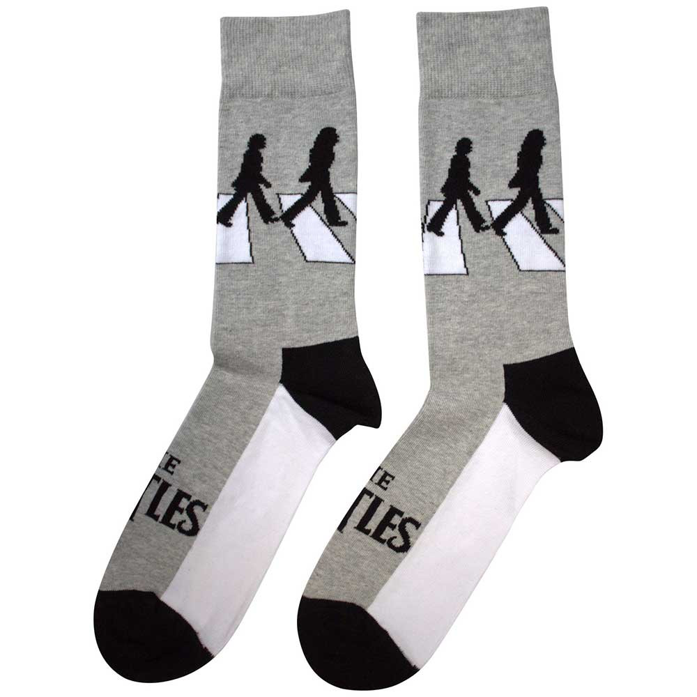 The Beatles 'Abbey Road Silhouettes' (Grey) Socks (One Size = UK 7-11)