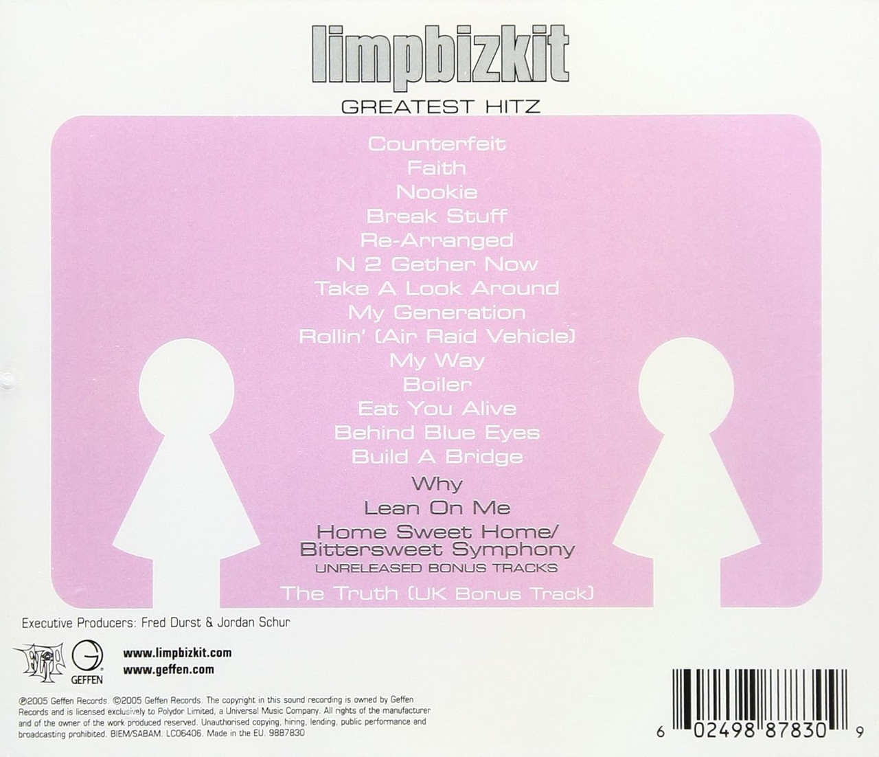 Limp Bizkit 'Greatest Hitz' CD