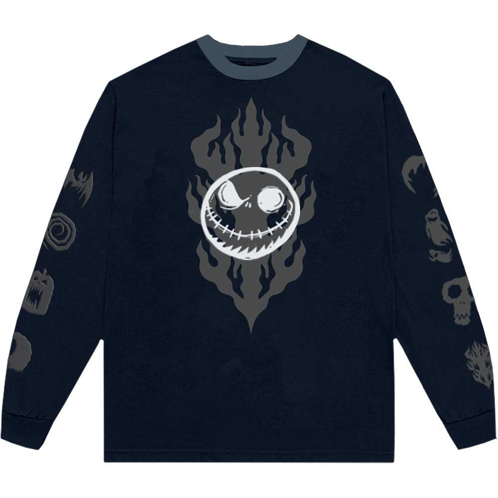 The Nightmare Before Christmas 'Flaming Jack' (Blue) Long Sleeve Shirt