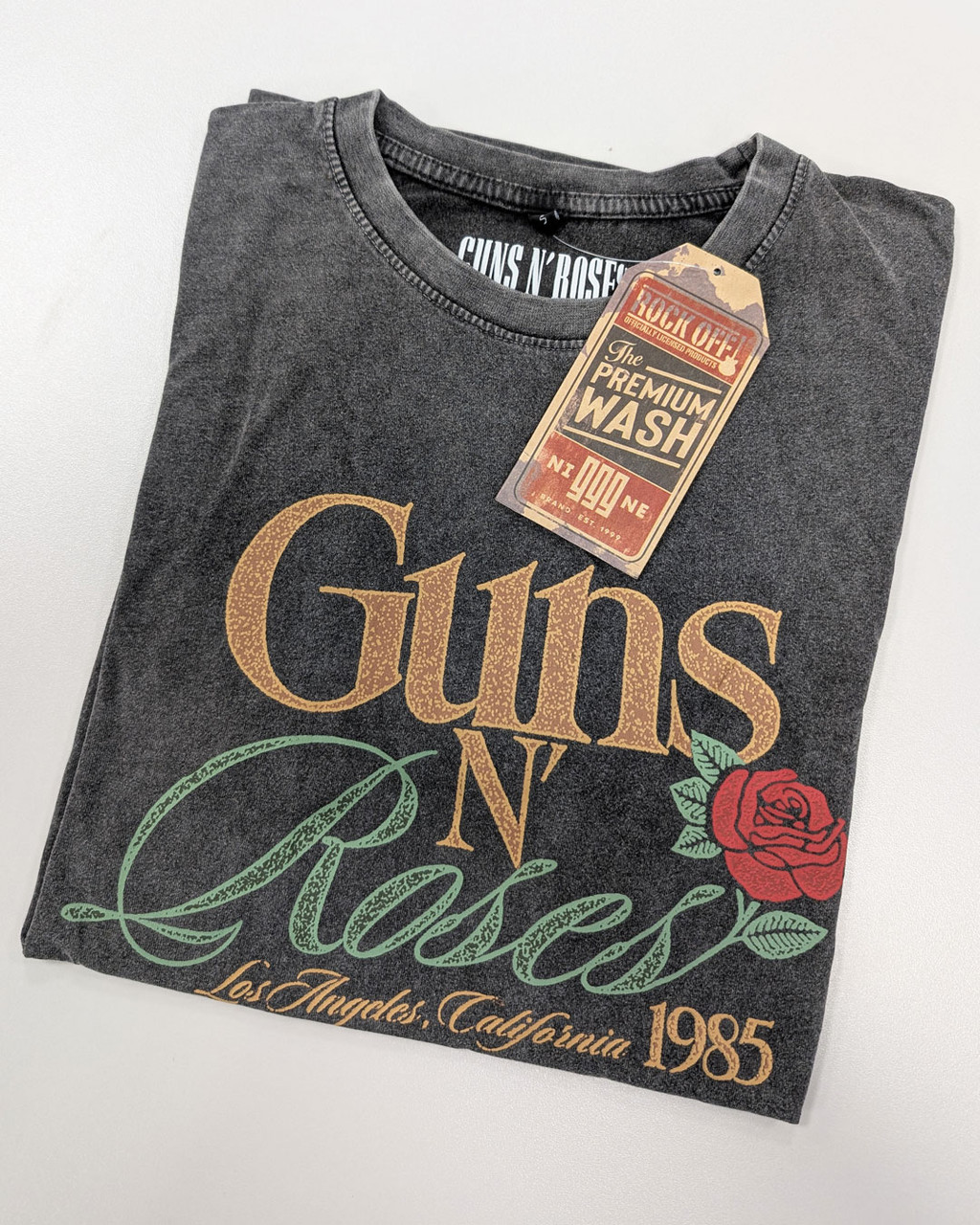 Guns N' Roses 'California 1985' (Stone Wash) Limited Edition T-Shirt