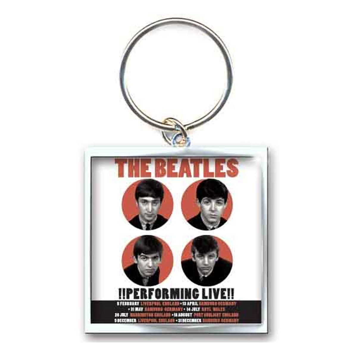 The Beatles '1962 Performing Live' Photo Keyring