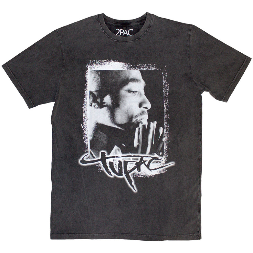 Tupac 'Spray Photo' (Stone Wash) Limited Edition T-Shirt