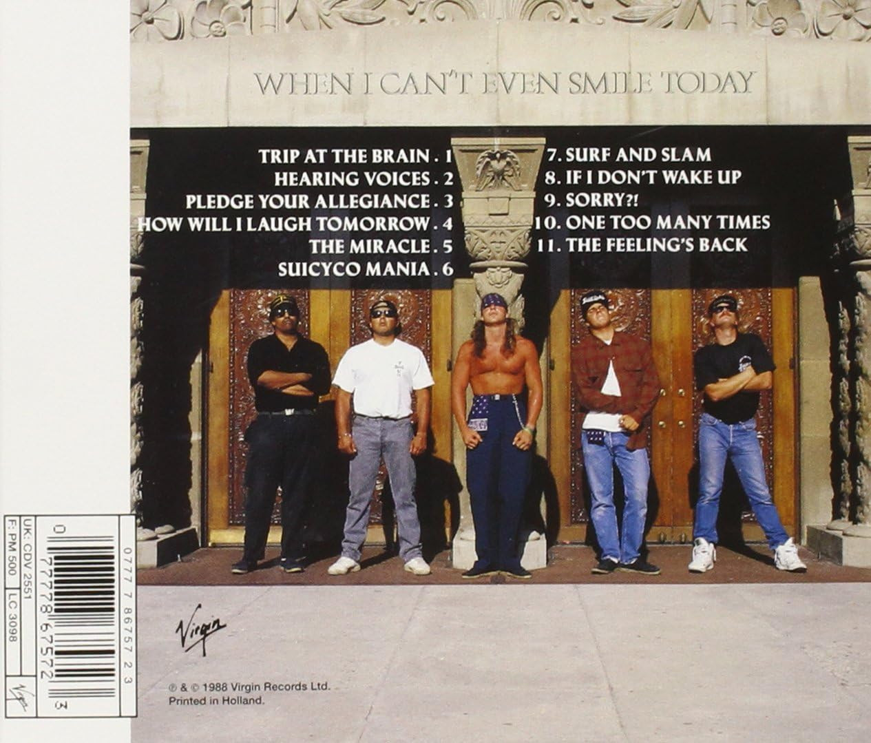 Suicidal Tendencies 'How Will I Laugh Tomorrow' CD Jewel Case