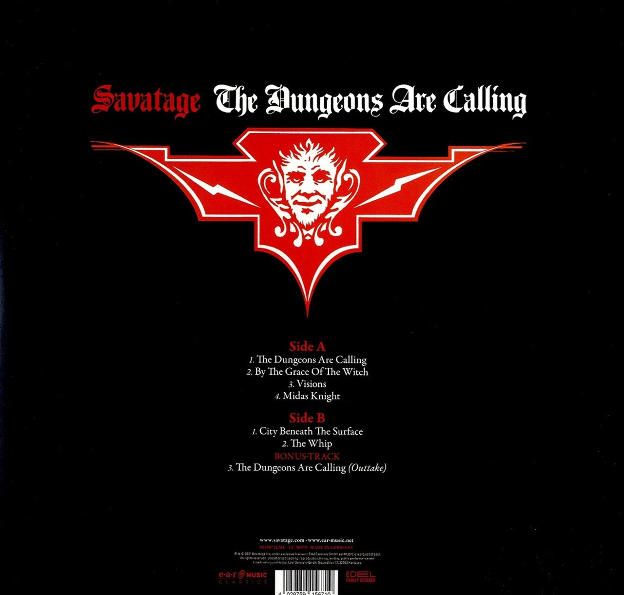 Savatage 'The Dungeons Are Calling' LP 180g Black Vinyl