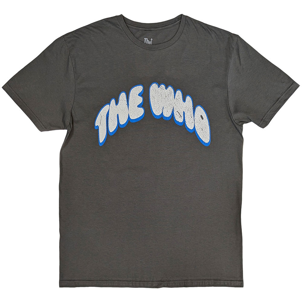 The Who 'Flag Cartoon' (Grey) T-Shirt