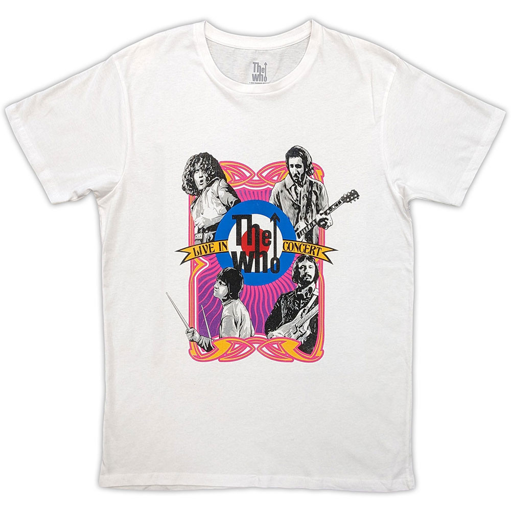 The Who 'In Concert Target Logo' (White) T-Shirt