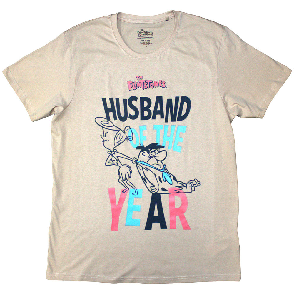 The Flintstones 'Husband Of The Year' (Sand) T-Shirt