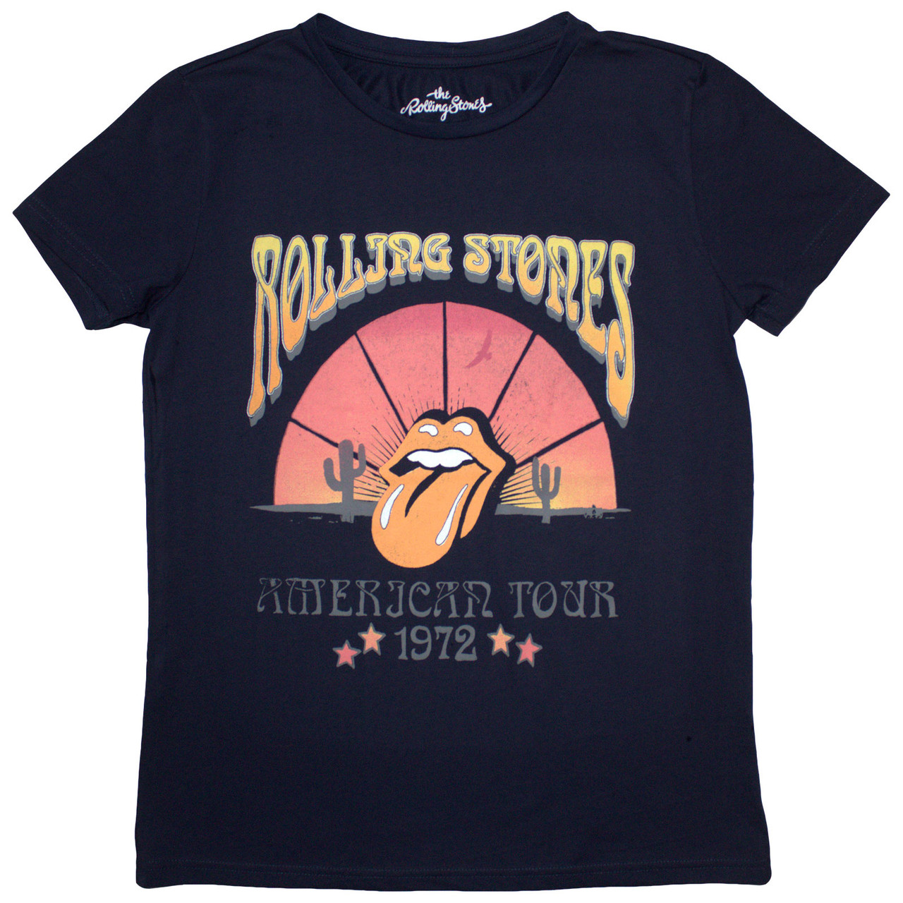 The Rolling Stones 'Desert '72' (Blue) Womens Fitted T-Shirt
