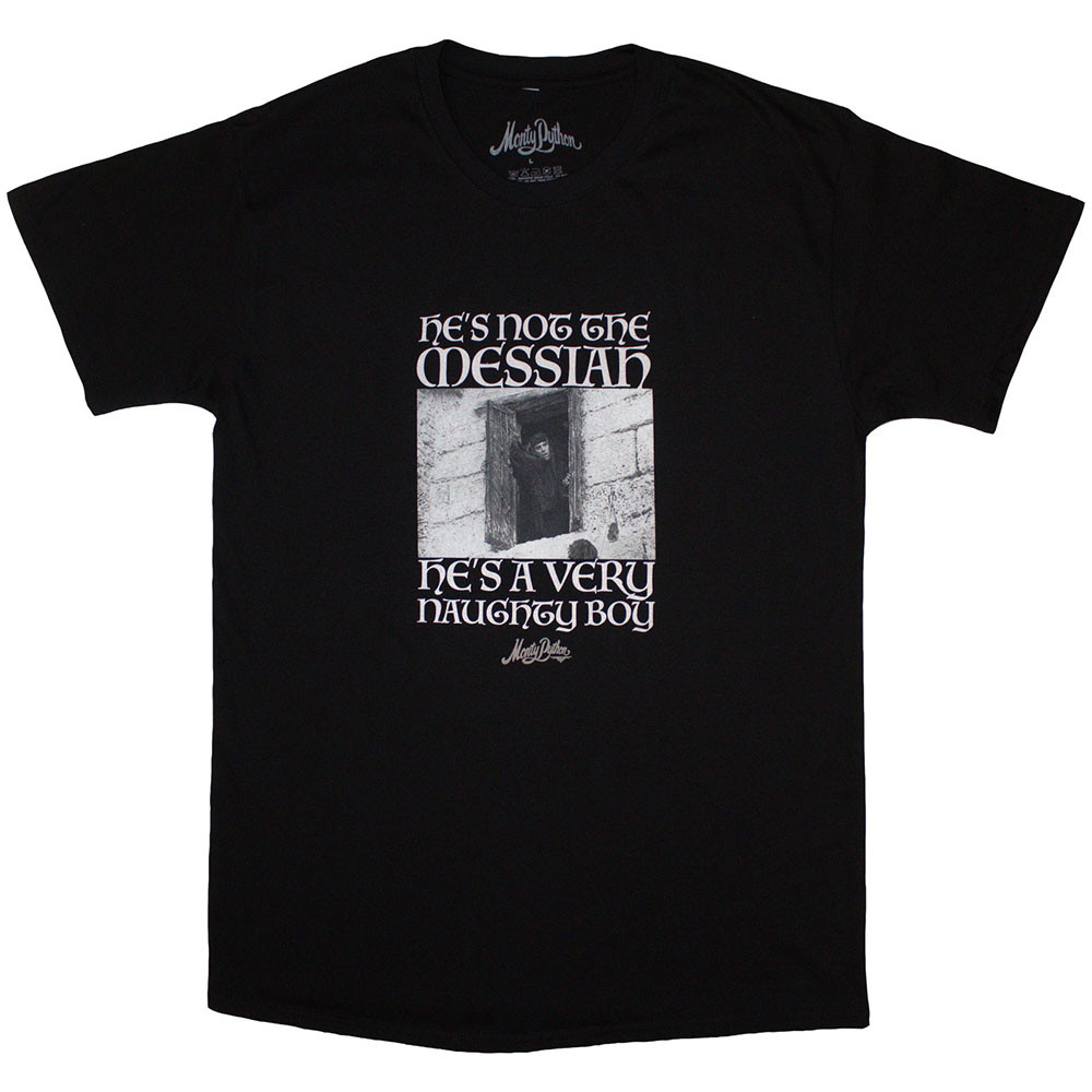 Monty Python 'Naughty Boy' (Black) T-Shirt