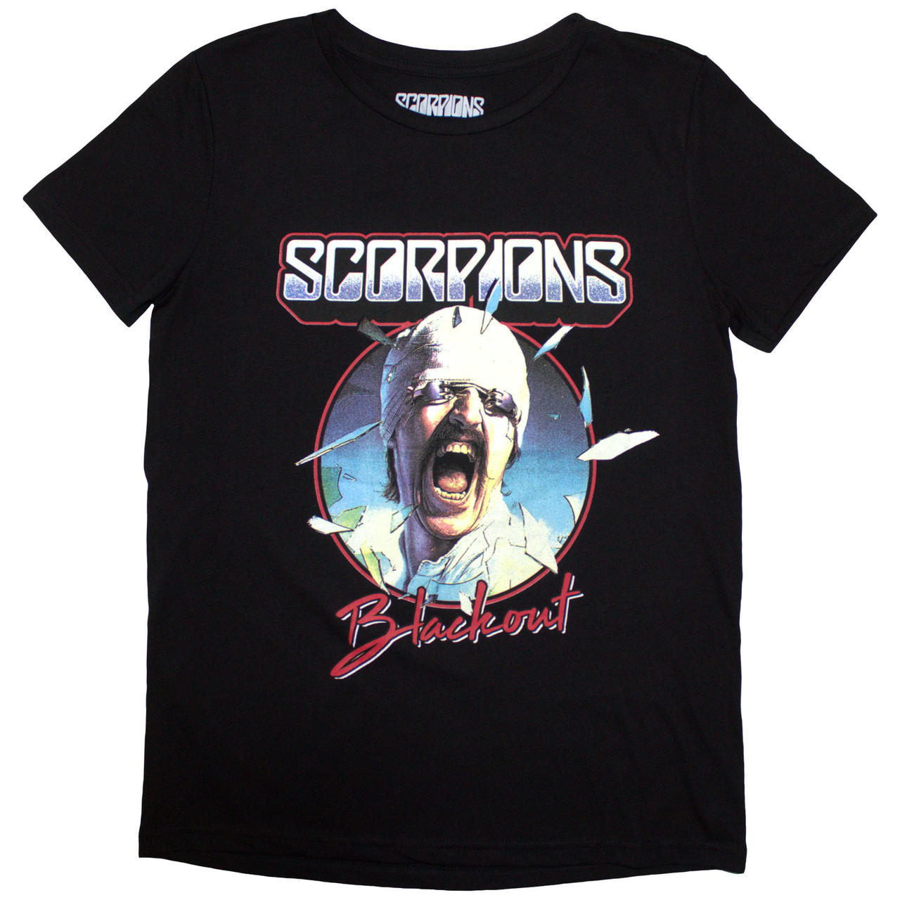 Scorpions 'Blackout Tour '82' (Black) Womens Fitted T-Shirt