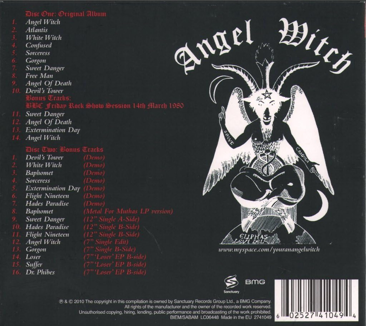 エンジェル・ウィッチ [CD] Angel Witch - Angel Witch (30th Anniversary Edition)(2CD
