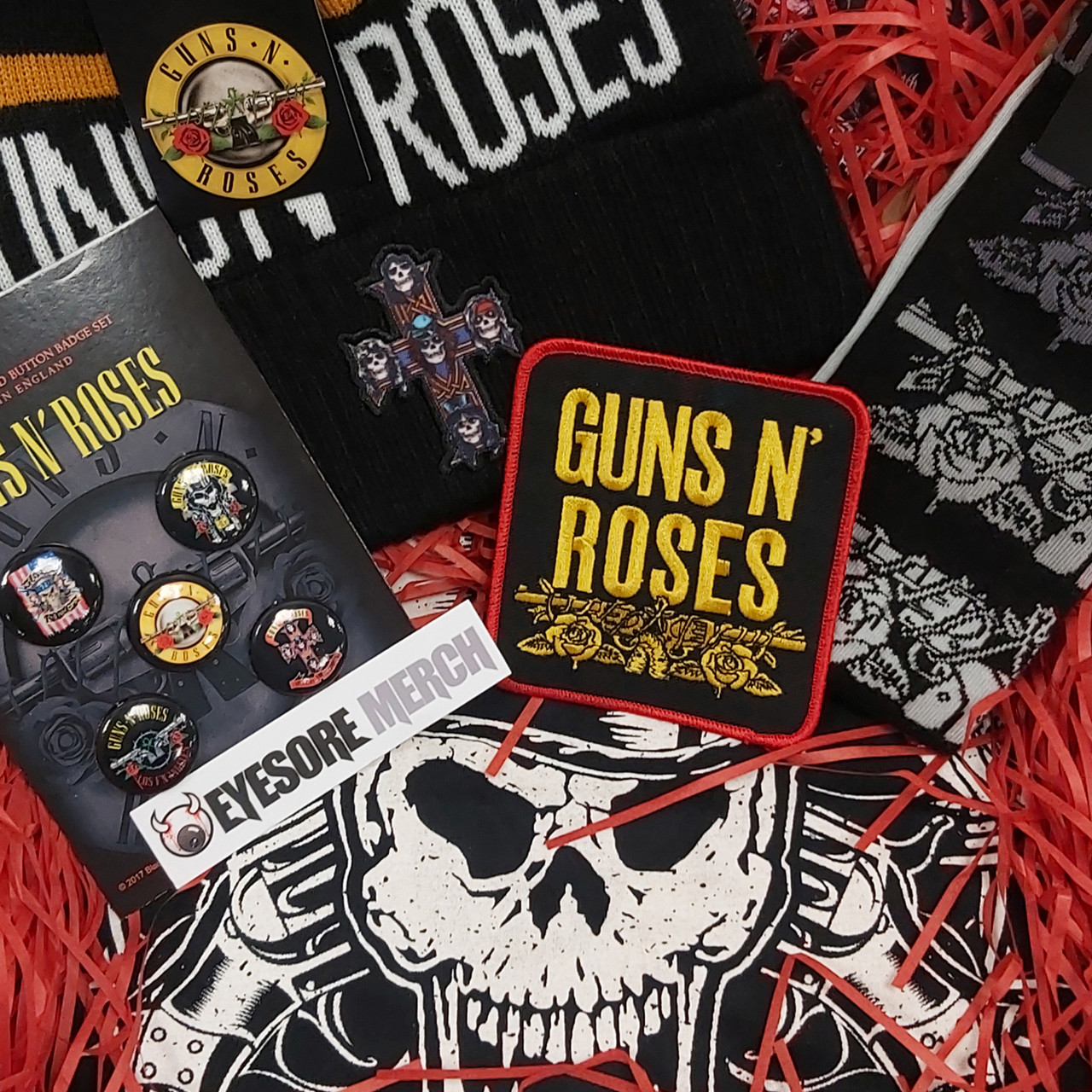 Guns N' Roses 'Head To Toe' Box Set - T-Shirt Hat Socks & Accessories