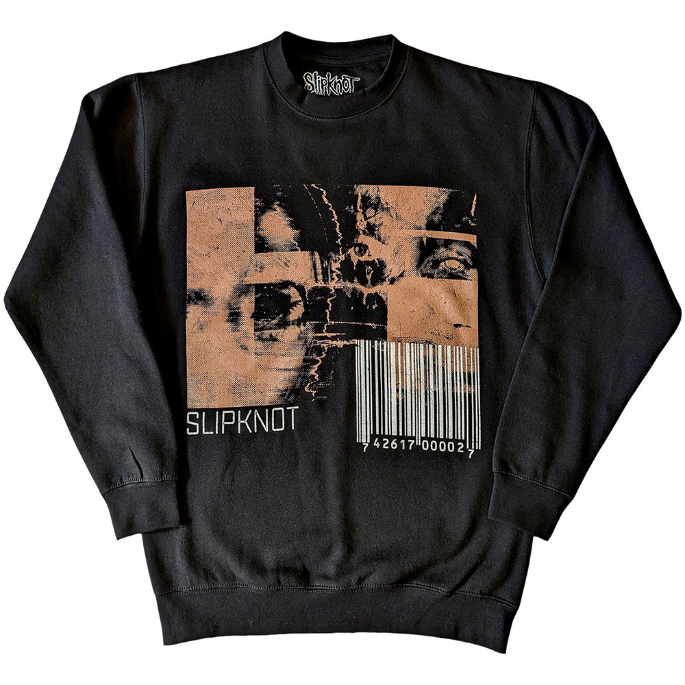 Slipknot 'The End So Far Faces & Barcode' (Black) Sweatshirt