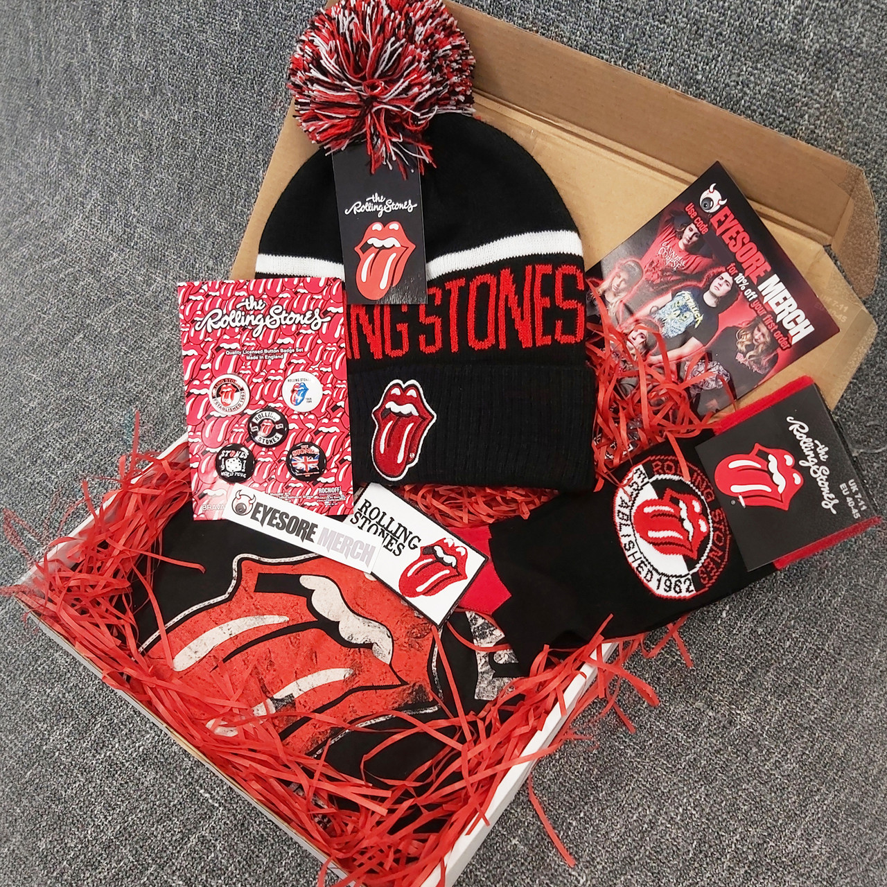The Rolling Stones 'Head To Toe' Box Set - T-Shirt Hat Socks & Accessories
