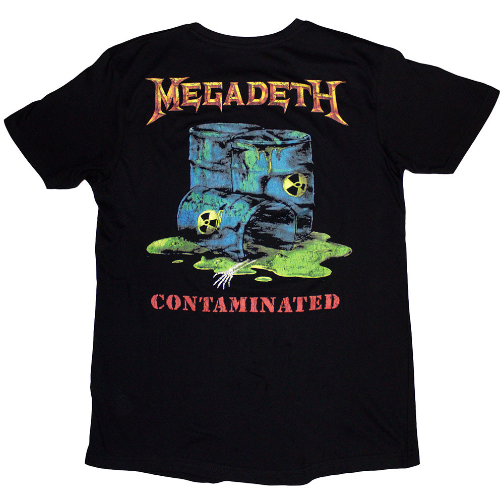 Megadeth 'Contaminated' (Black) T-Shirt BACK
