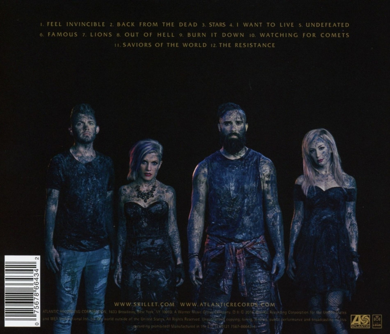 Skillet 'Unleashed' CD Jewel Case BACK