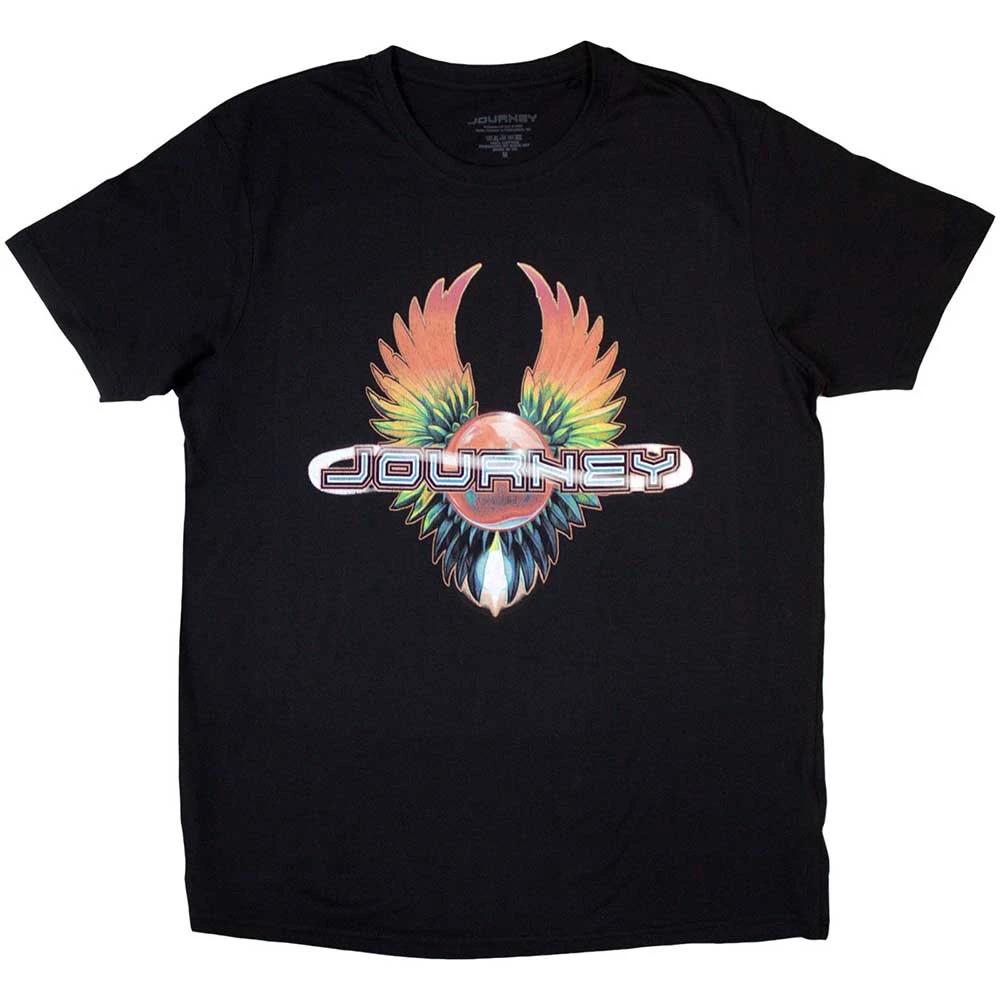 Journey 'Tie-Dye Wings' (Black) T-Shirt