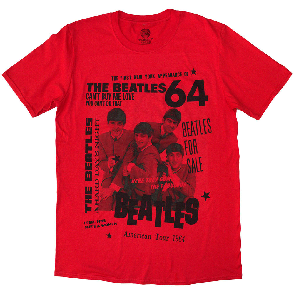 The Beatles '1964' (Red) T-Shirt | Eyesore Merch