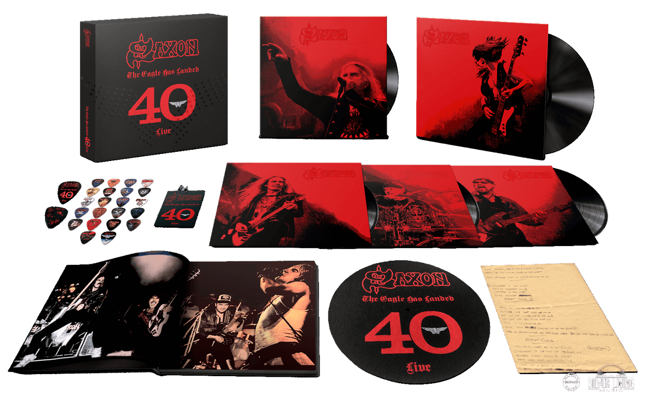 Saxon 'The Eagle Has Landed 40 (Live) - 747 Signature Edition' 5LP Black Vinyl Box Set