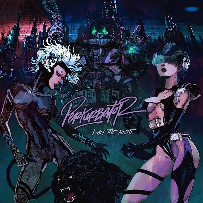Perturbator 'I Am The Night' 2LP Frosted Clear Vinyl