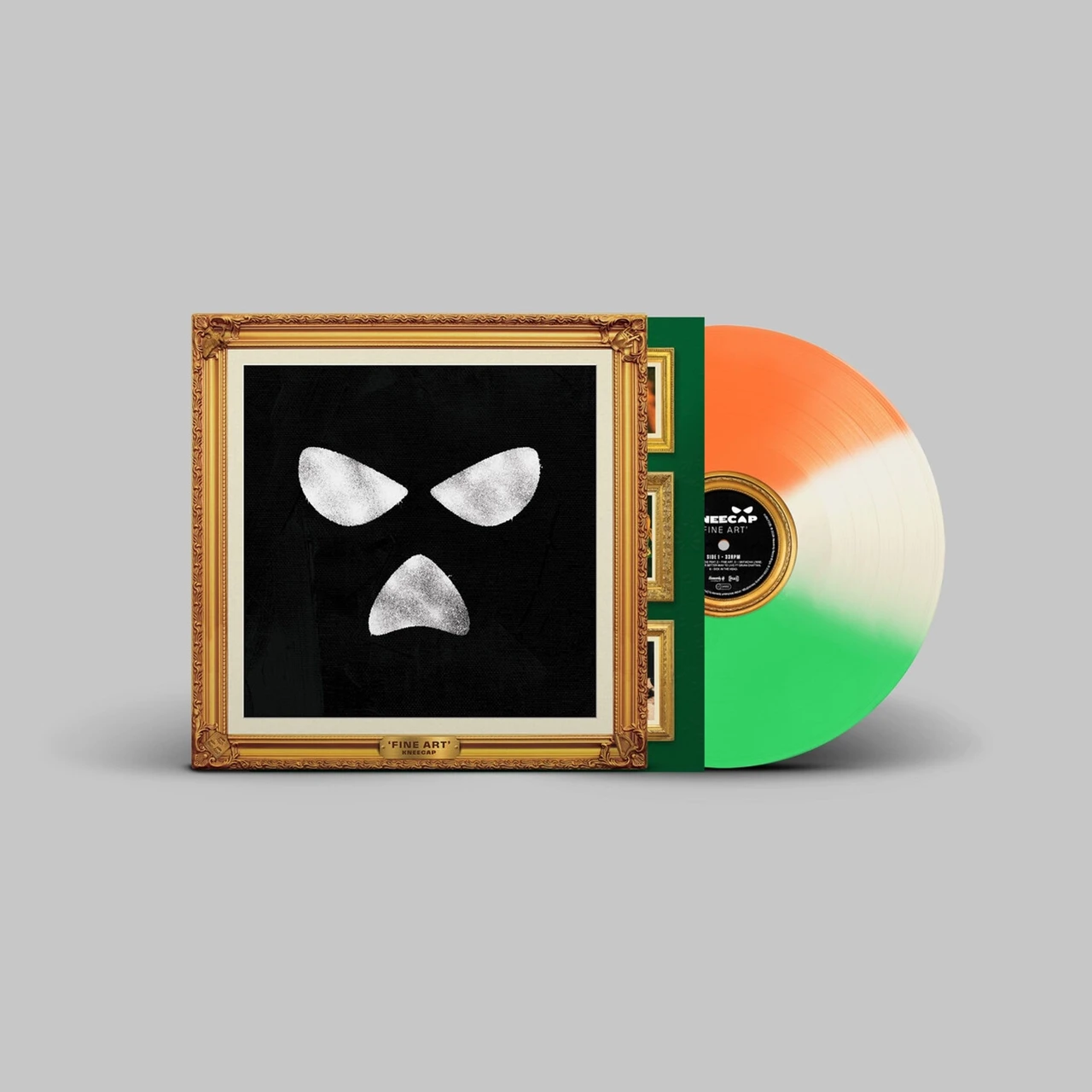 Kneecap 'Fine Art' LP Green White Orange Tricolor Vinyl