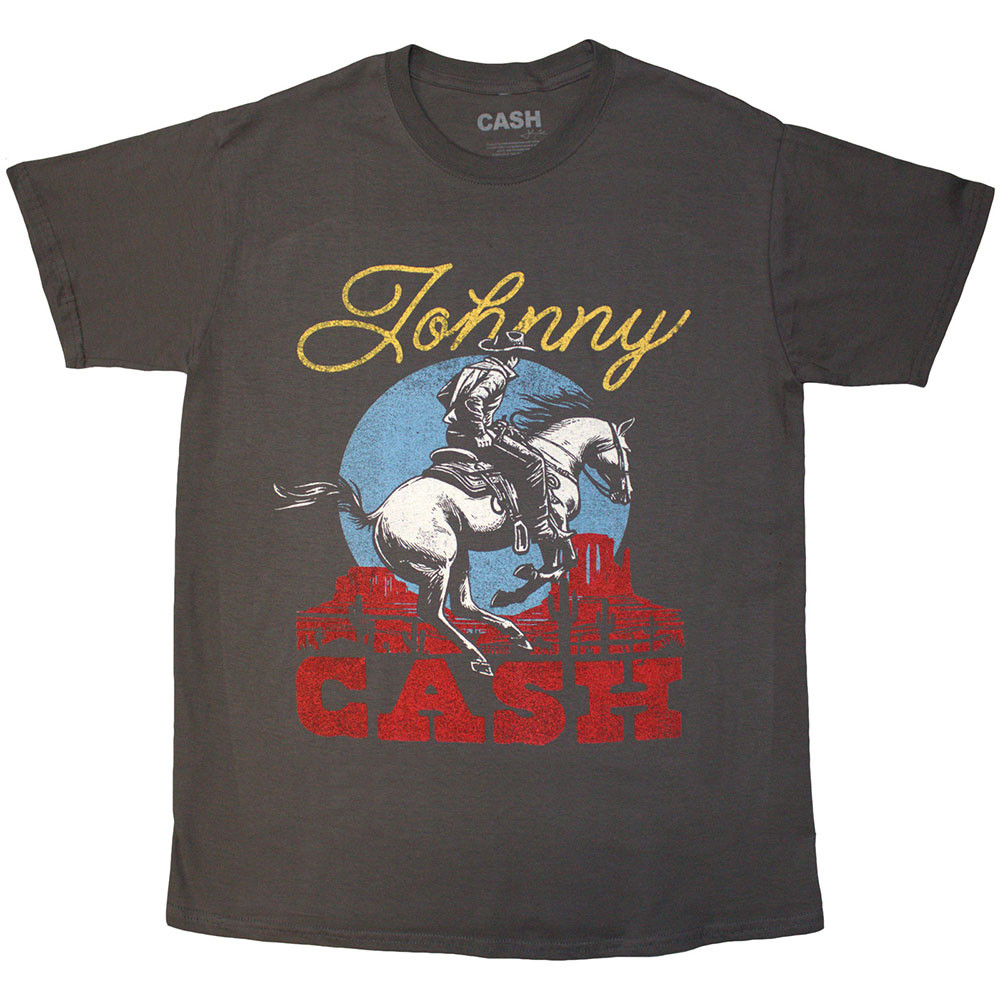 Johnny Cash 'Gallop' (Charcoal) T-Shirt