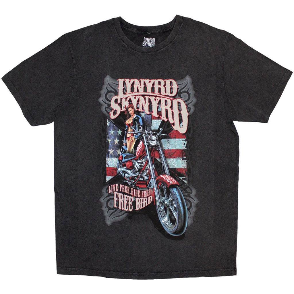 Lynyrd Skynyrd 'Ride Free' (Stone Wash) Limited Edition T-Shirt