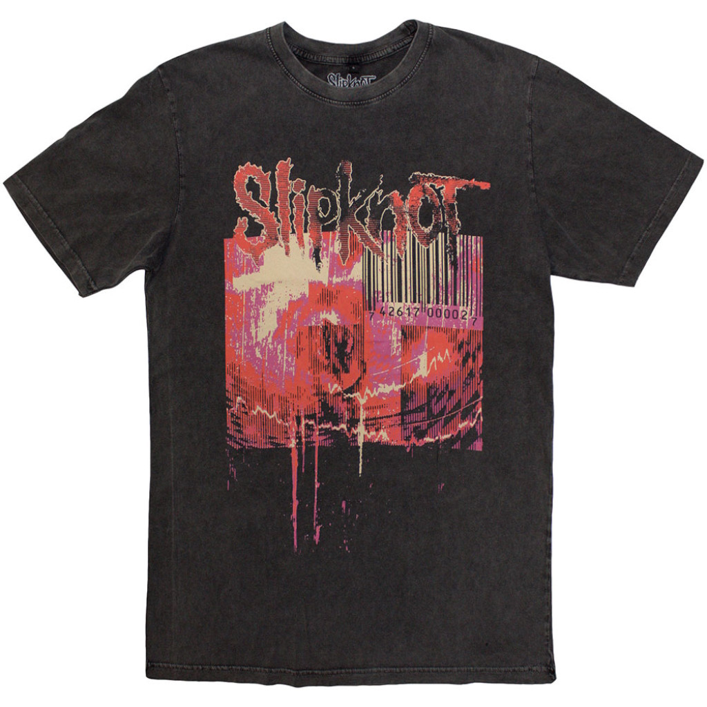 Slipknot 'The End, So Far Barcode' (Stone Wash) Limited Edition T-Shirt