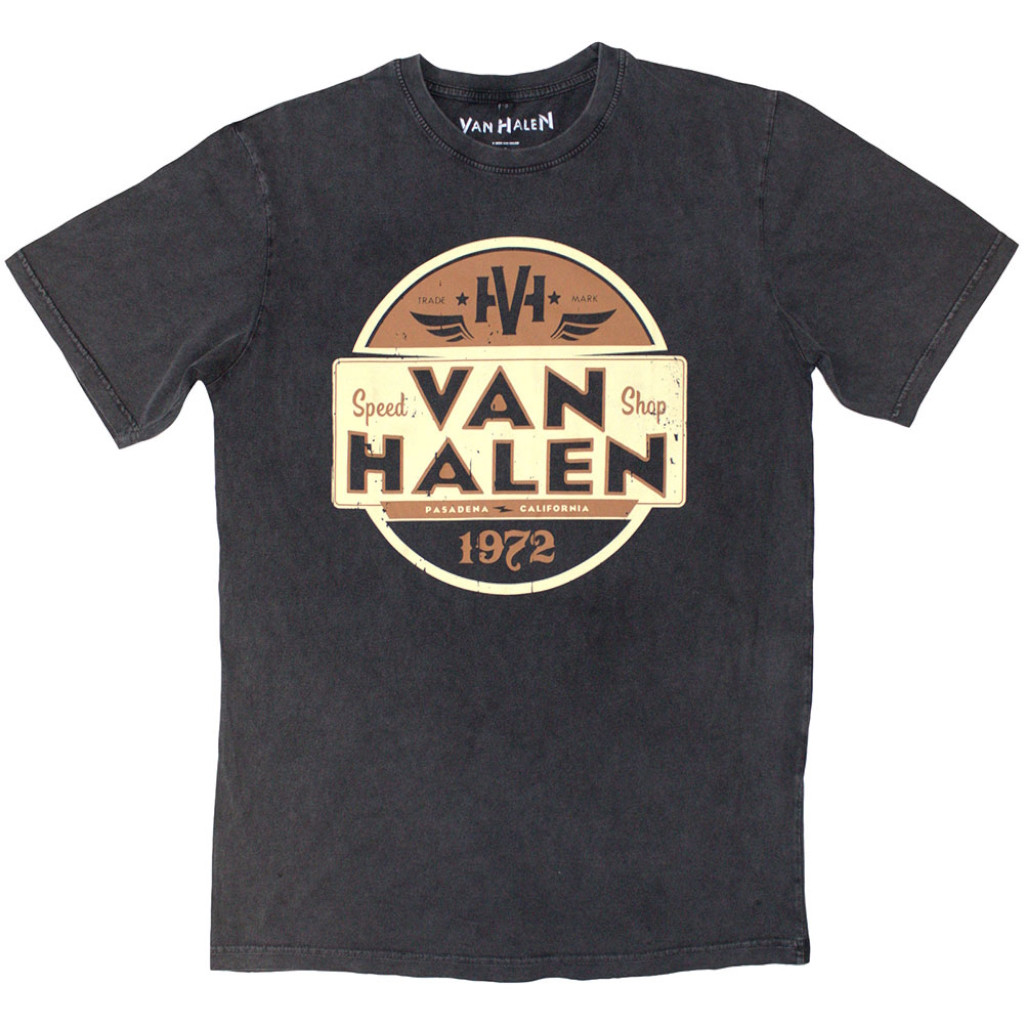 Van Halen 'Speed Shop' (Stone Wash) Limited Edition T-Shirt