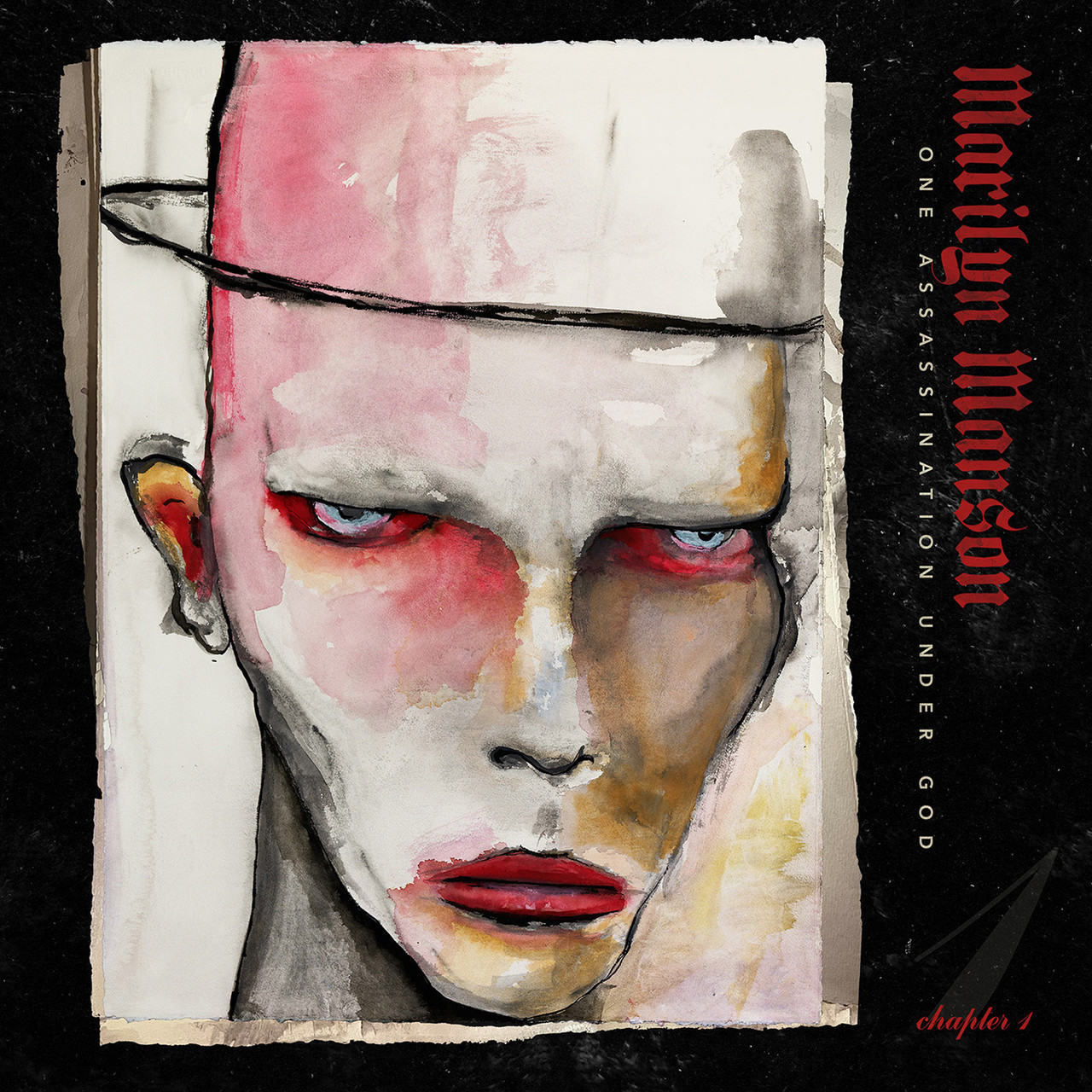 Marilyn Manson 'One Assassination Under God - Chapter 1' LP Pastel Pink & Blue Splatter Vinyl