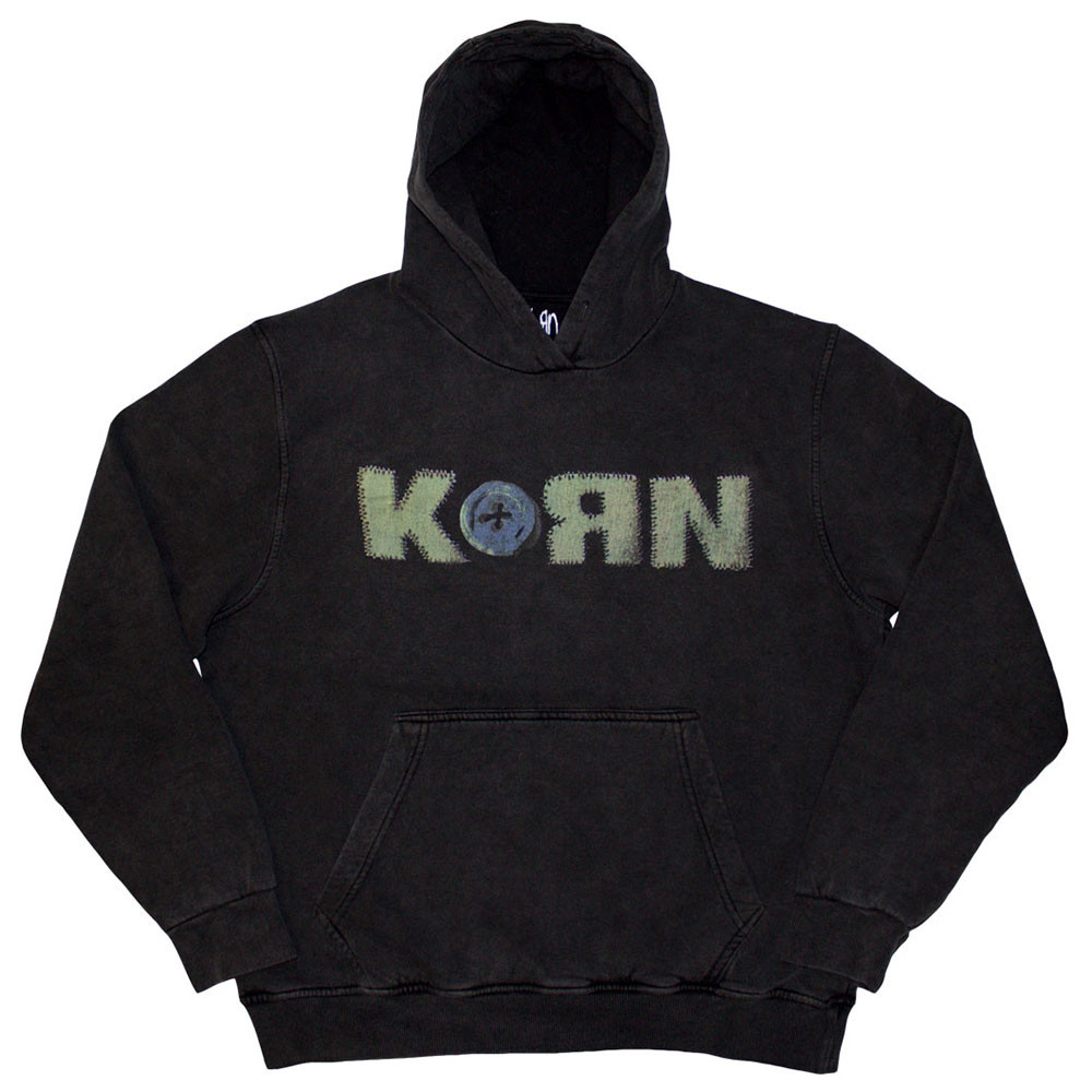 Korn 'Doll Issues' (Grey Wash) Pull Over Hoodie ¦ Eyesore Merch