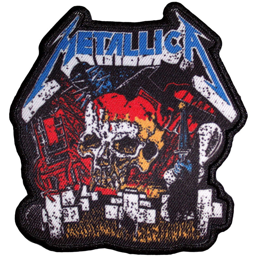 Metallica 'Master Of Puppets Skull' (Iron On) Patch