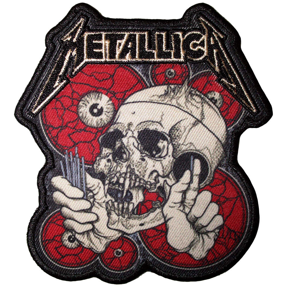 Metallica 'The Shortest Straw Red Eyes' (Iron On) Patch | Eyesore