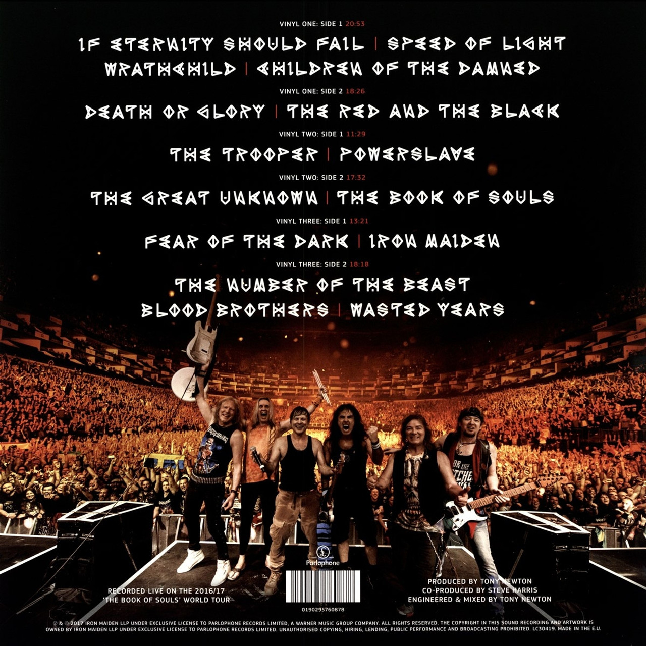 Iron Maiden 'The Book Of Souls: Live Chapter' 3LP Black Vinyl