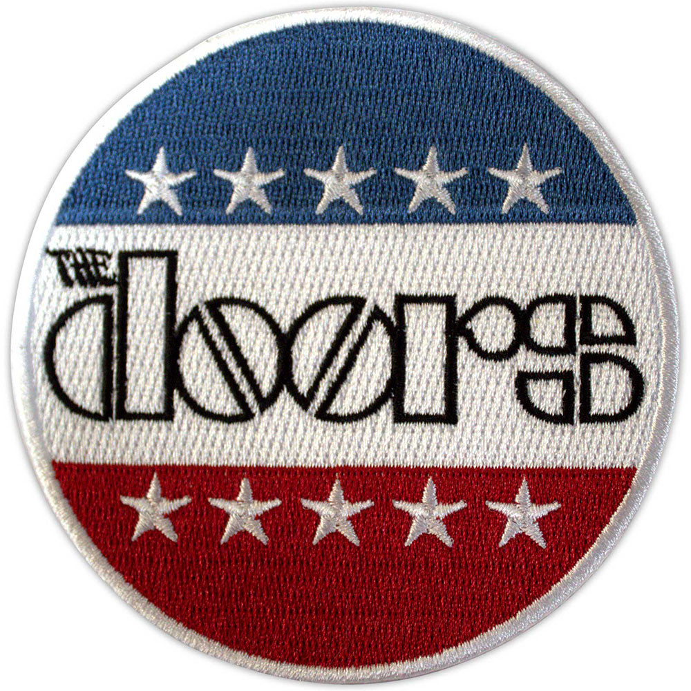 The Doors 'Logo Stars & Stripes' (Iron On) Patch