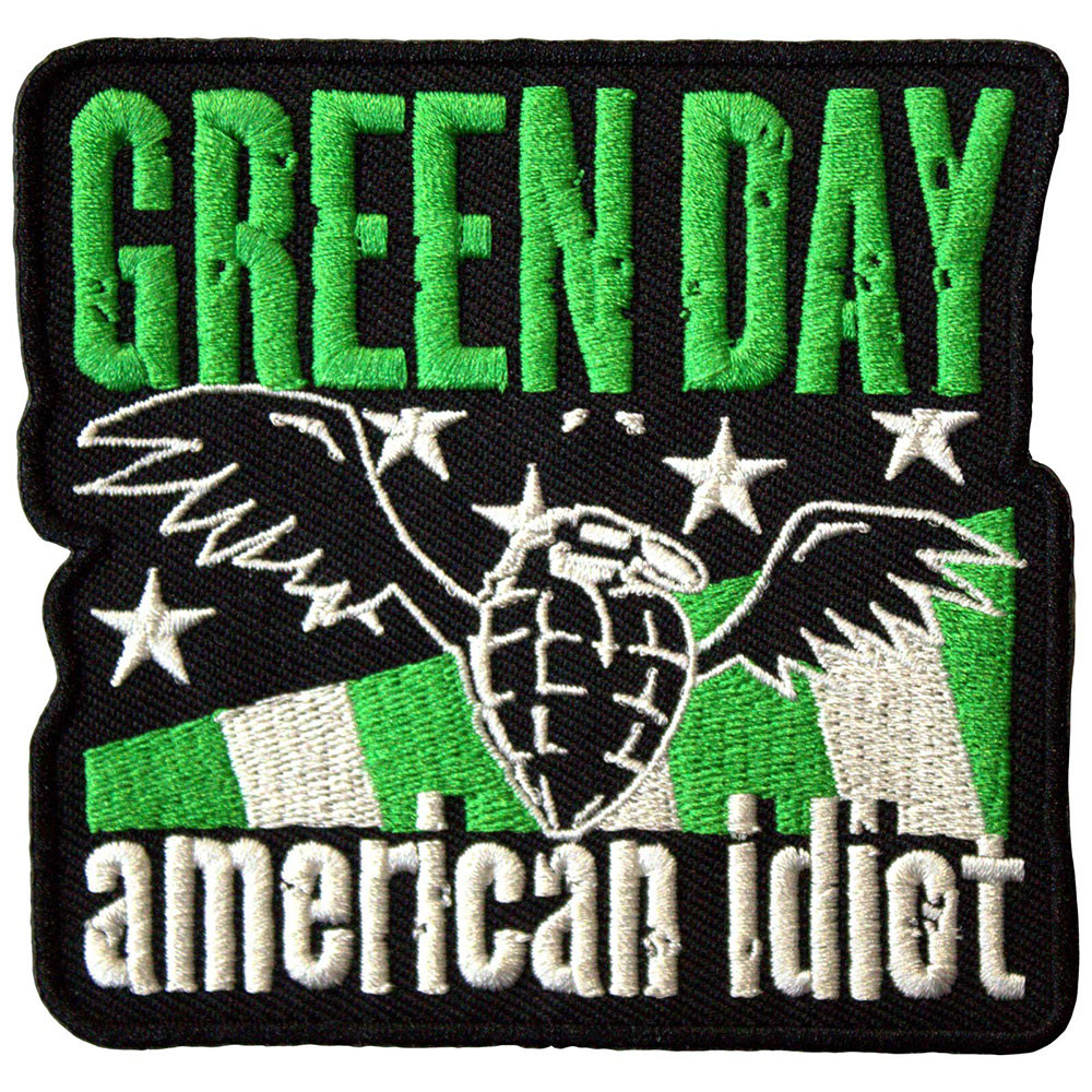 Green Day 'American Idiot Wings' (Iron On) Patch